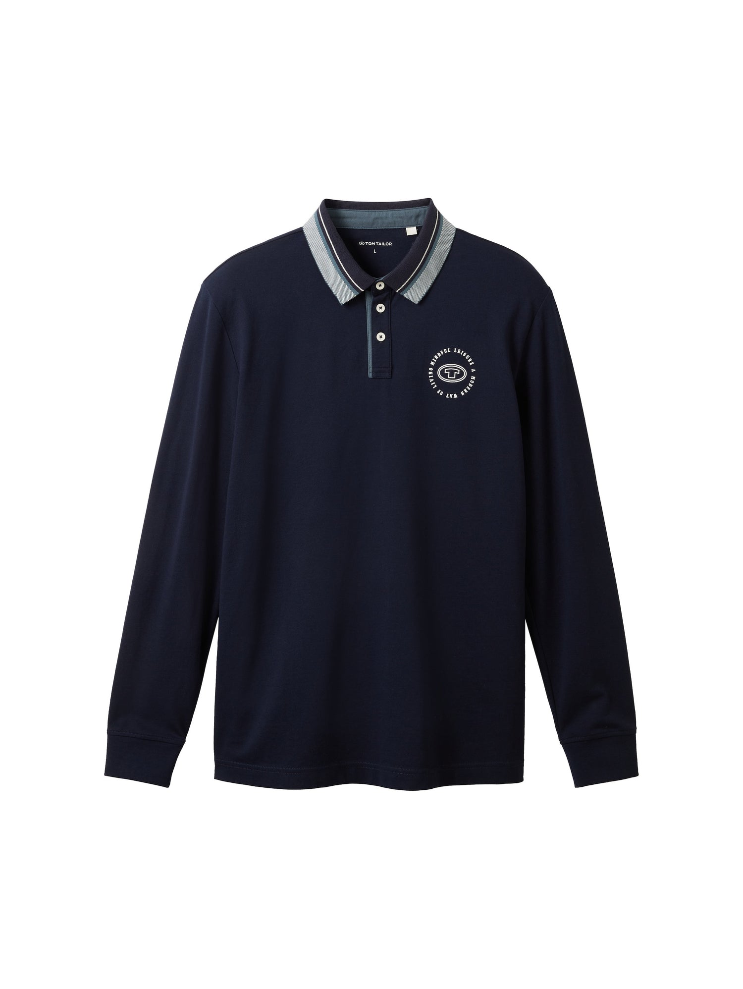 Long Sleeve Polo Shirt With Logo_1037813_10668_01