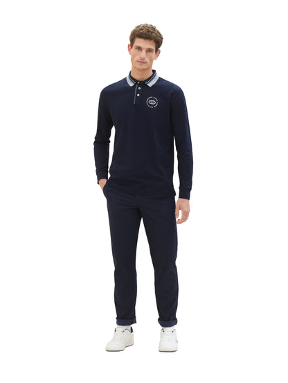 Long Sleeve Polo Shirt With Logo_1037813_10668_03