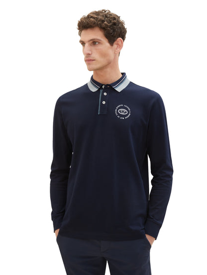 Long Sleeve Polo Shirt With Logo_1037813_10668_05