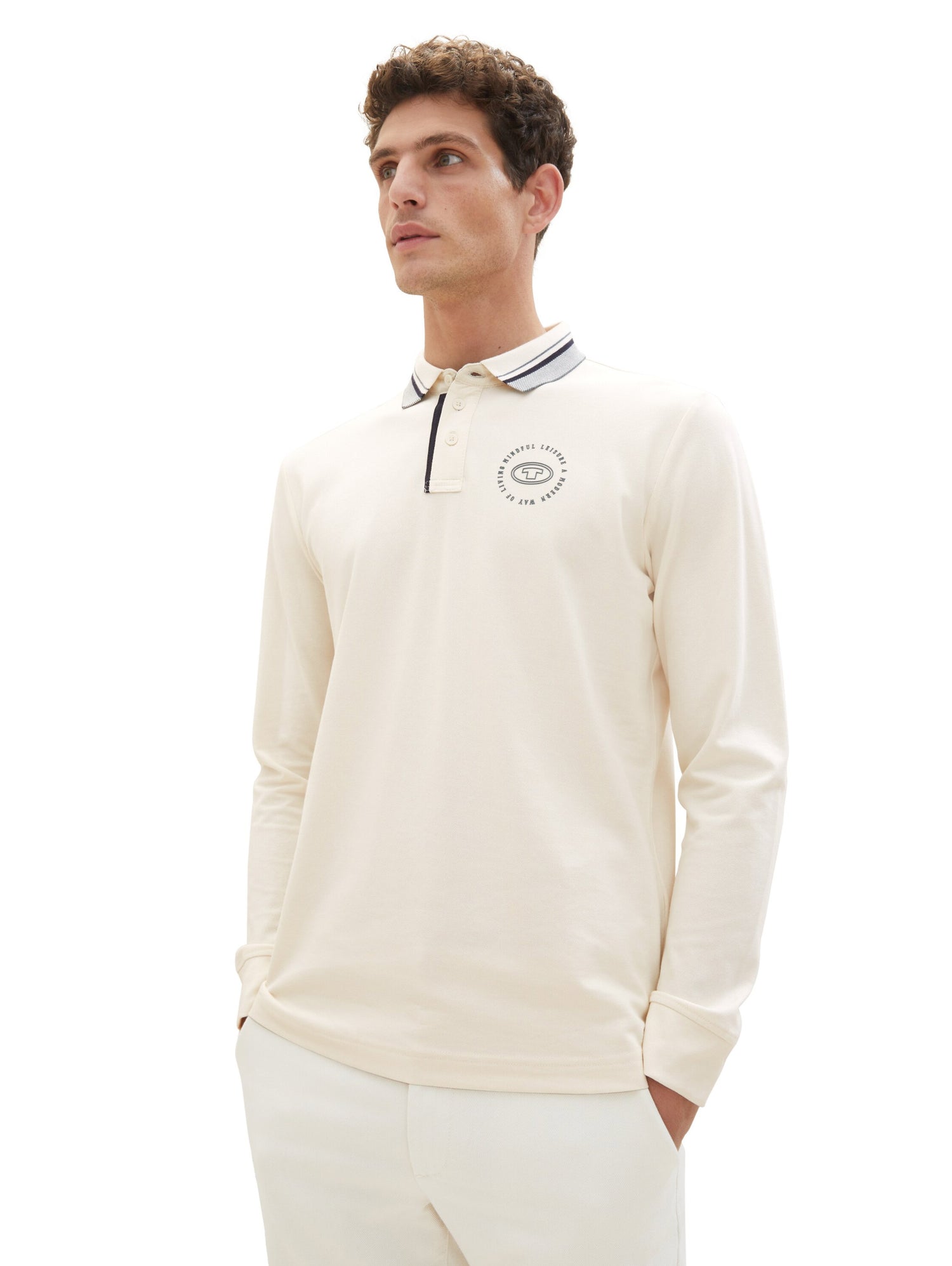 Long Sleeve Polo Shirt With Logo_1037813_18592_06