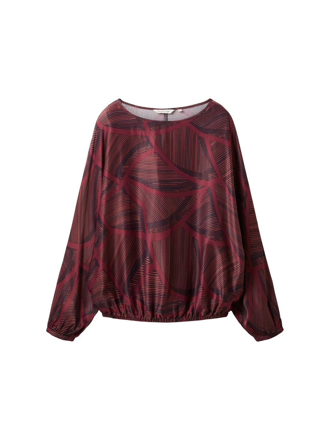 Printed Blouse With Balloon Sleeves_1037896_32363_01