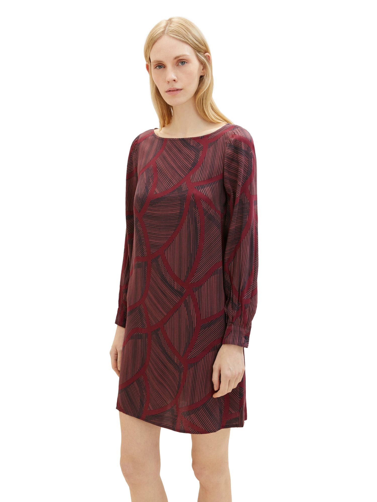 Printed Blouse Short Dress_1037931_32363_05