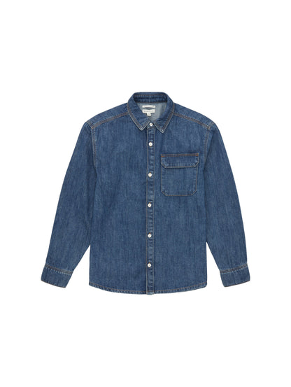 Pocket Denim Shirt_1037946_10110_01