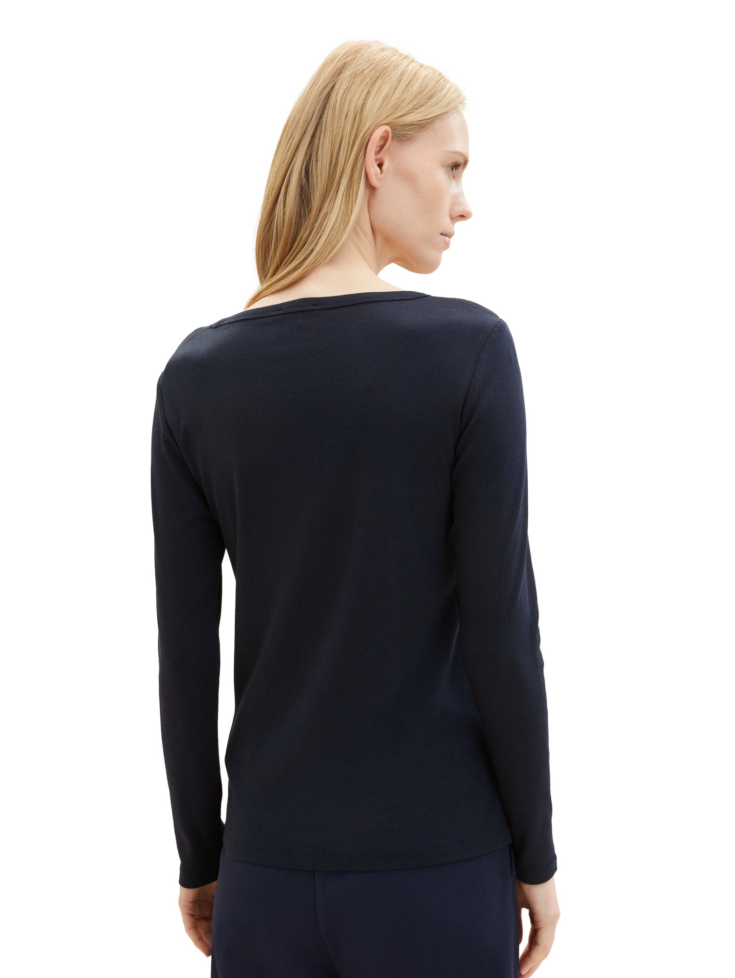 Long Sleeve T Shirt With Round Neck_1038050_10668_04