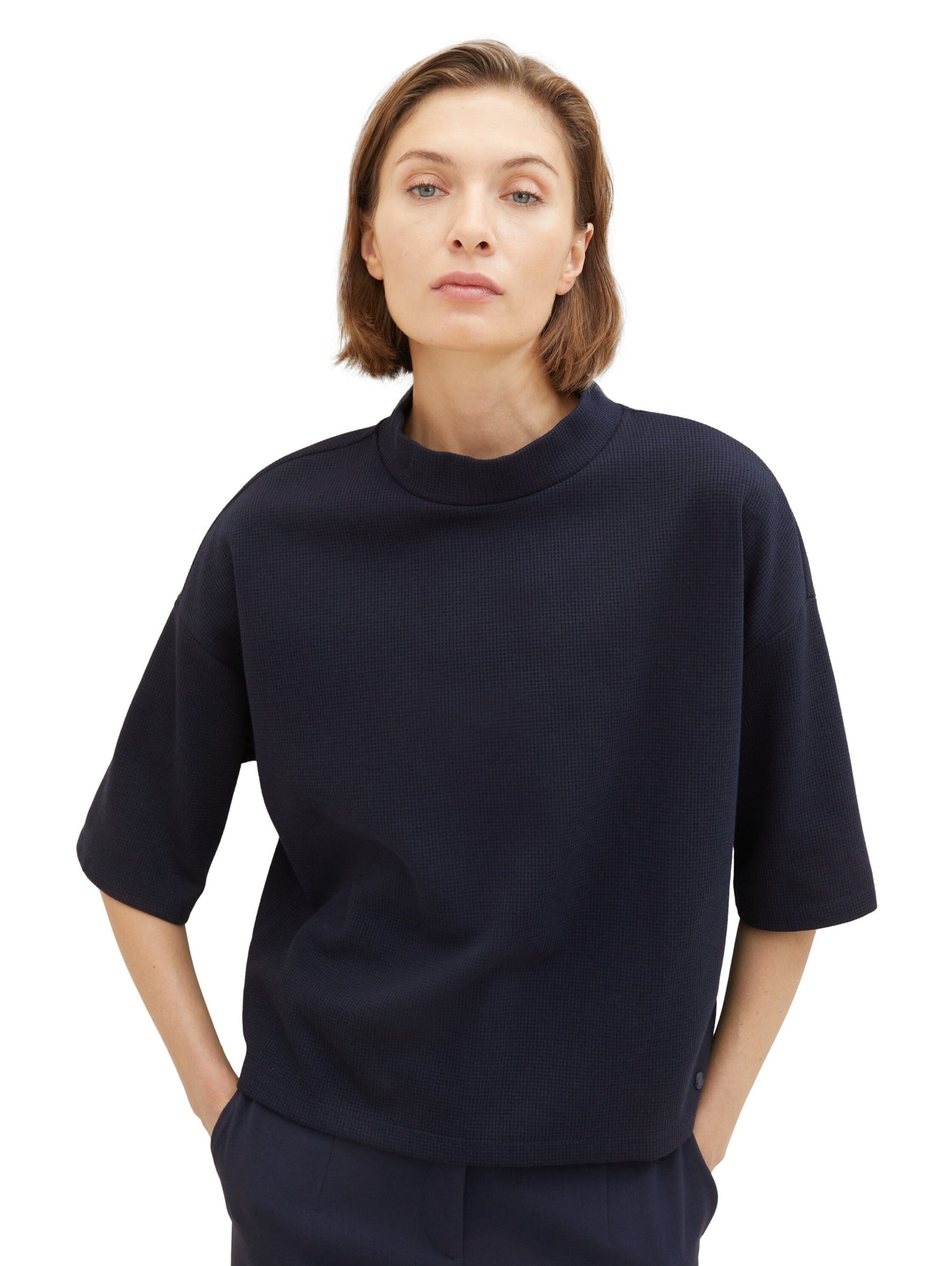 Oversized Cropped T Shirt_1038072_10668_02