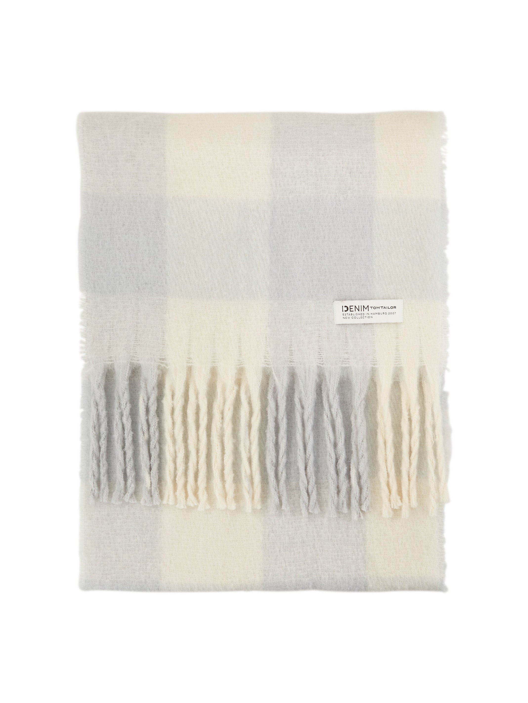 Fringed Checkered Scarf_1038075_35129_04