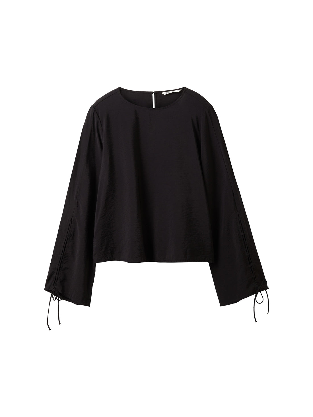 Cropped Long Sleeve Blouse With Sleeve Design_1038122_14482_01