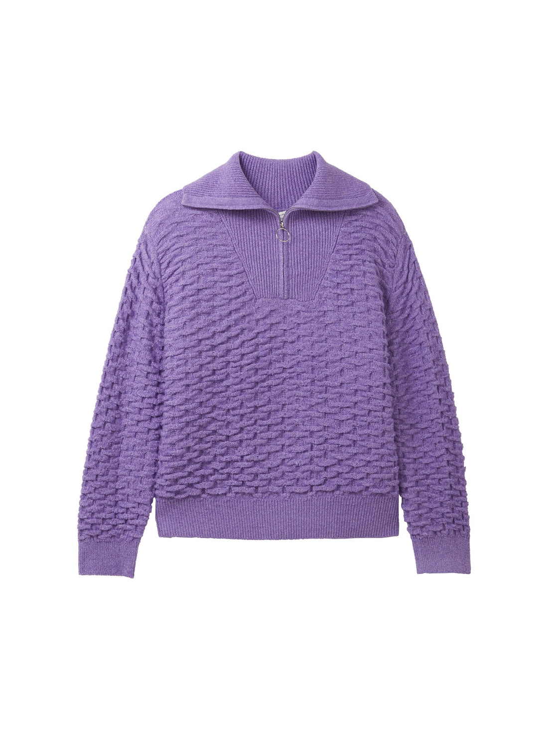 Knitted Sweater With Quarter Zip_1038155_32255_01