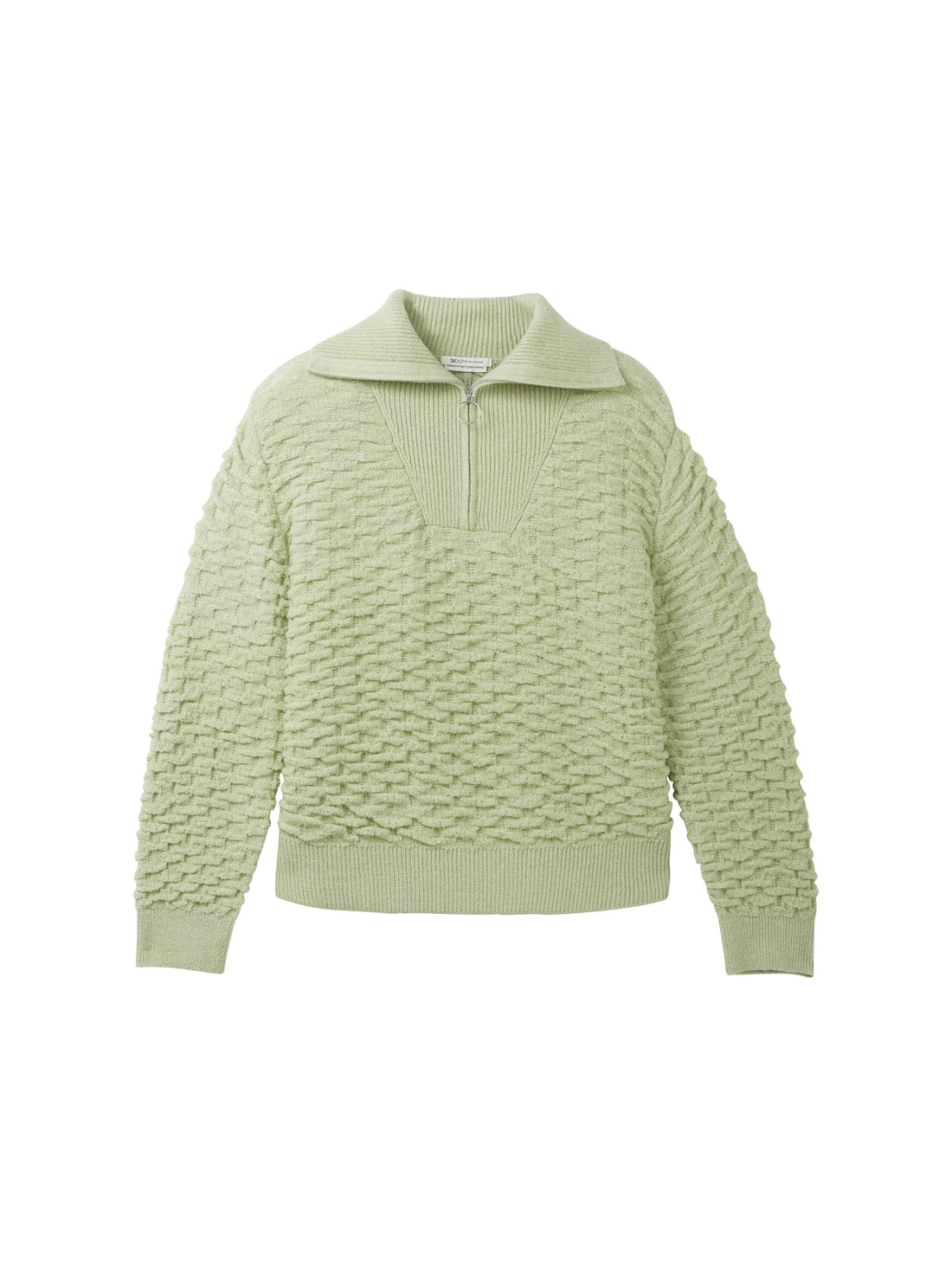Knitted Sweater With Quarter Zip_1038155_32256_01