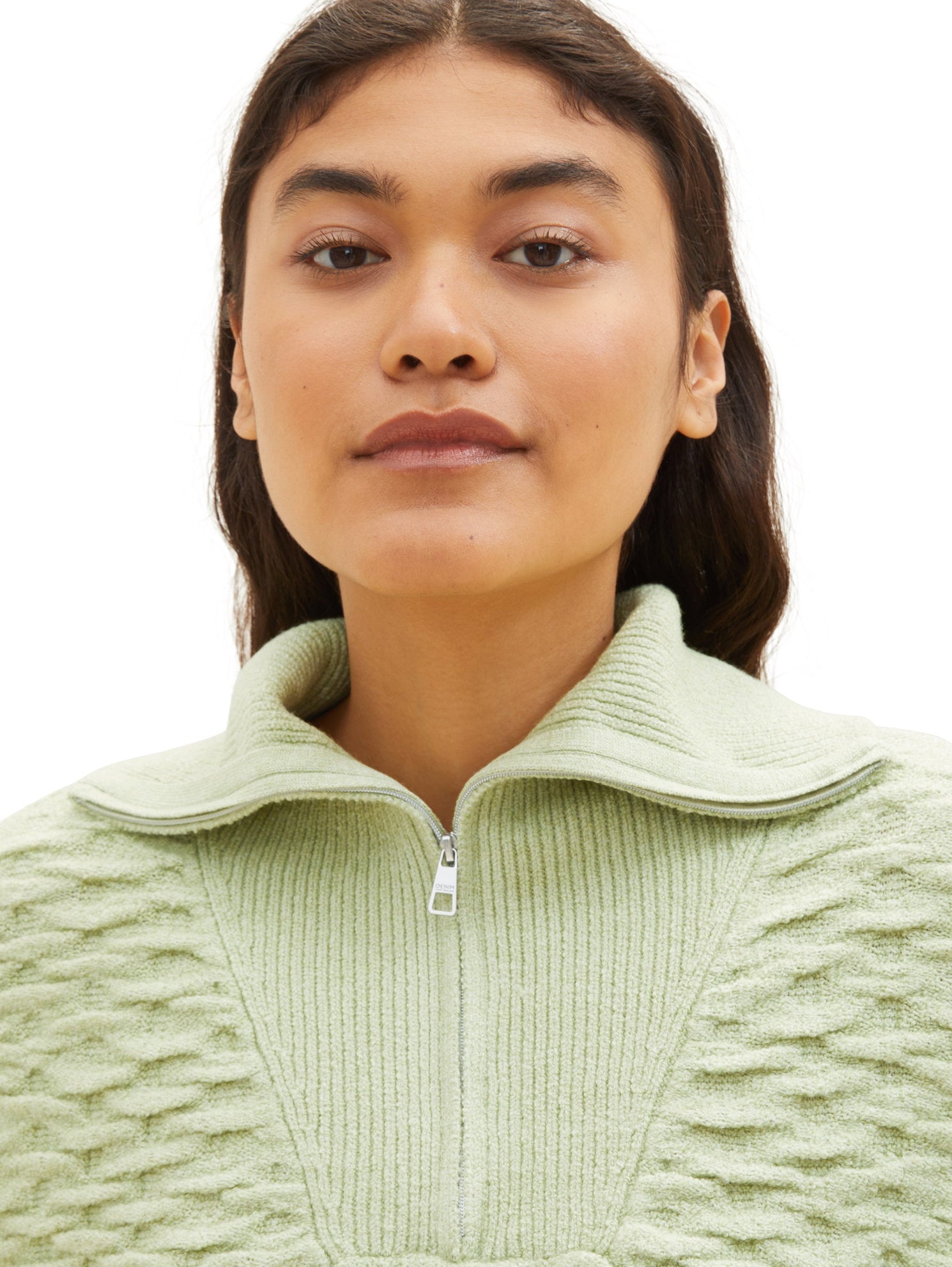 Knitted Sweater With Quarter Zip_1038155_32256_04