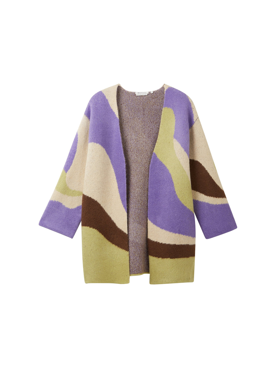 Slip On Cardigan With Colorful Design_1038159_32504_01