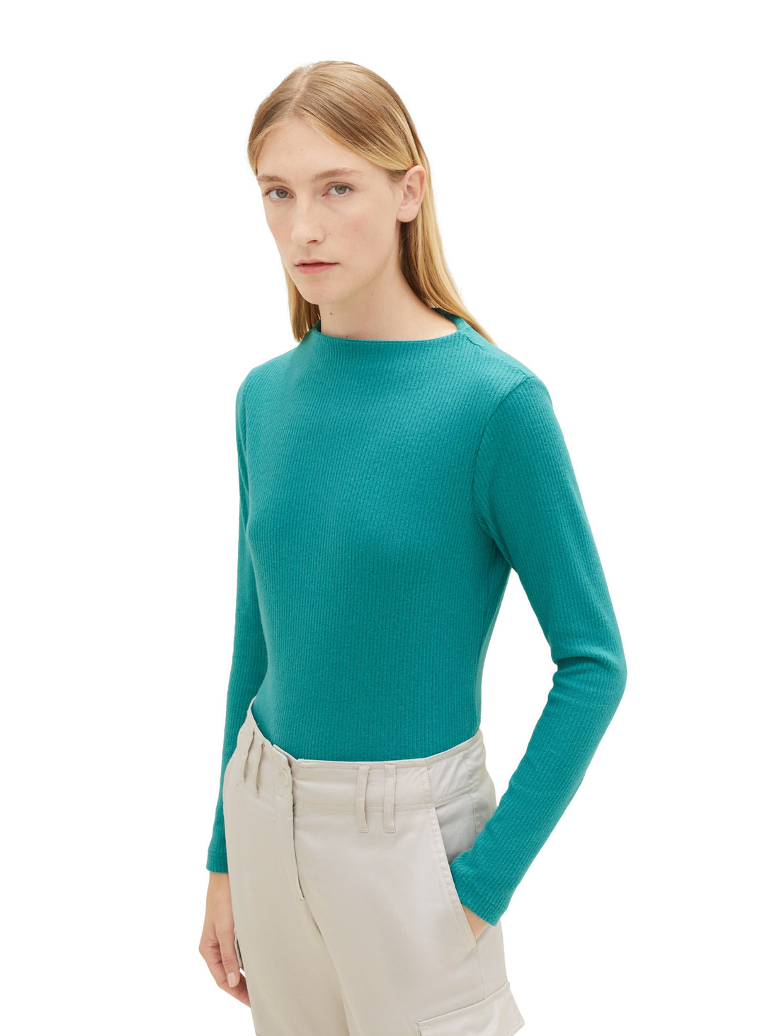 Long Sleeve T Shirt With Round Neckline_1038165_21178_02