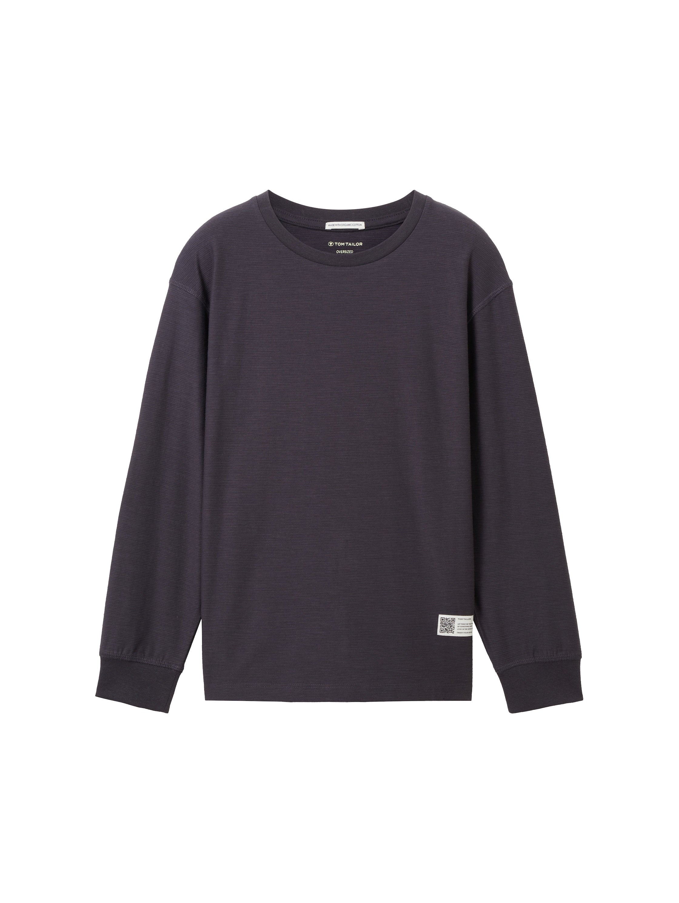 Oversize Striped Longsleeve T-Shirt_1038176_29476_01