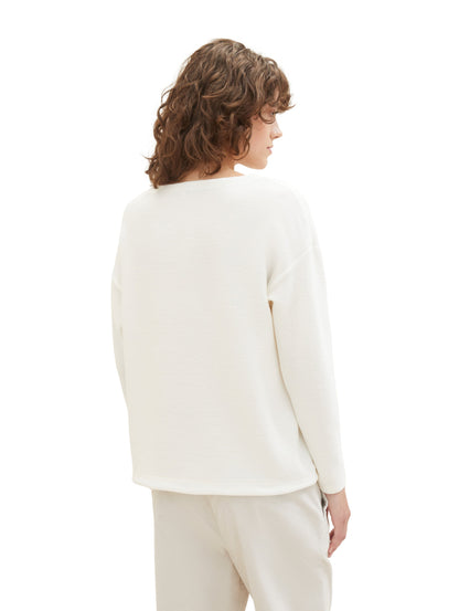 Long Sleeve T Shirt With Wide Round Neckline_1038177_10315_04