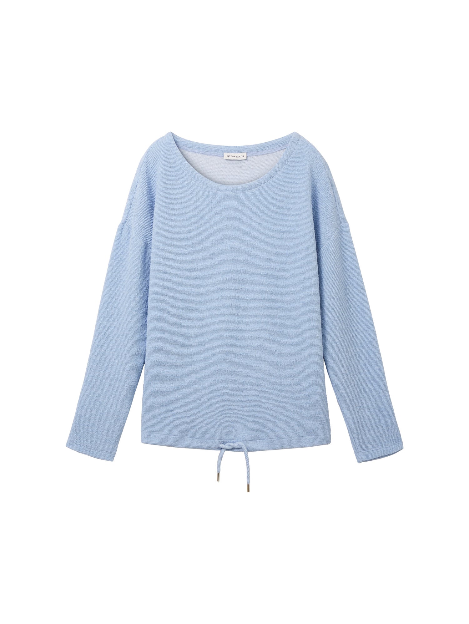 Long Sleeve Sweatshirt With Adjustable Hem_1038177_26320_01