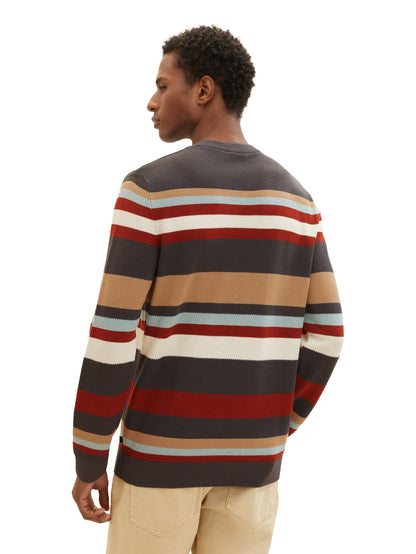 Striped Pullover With Round Neckline_1038200_32758_04