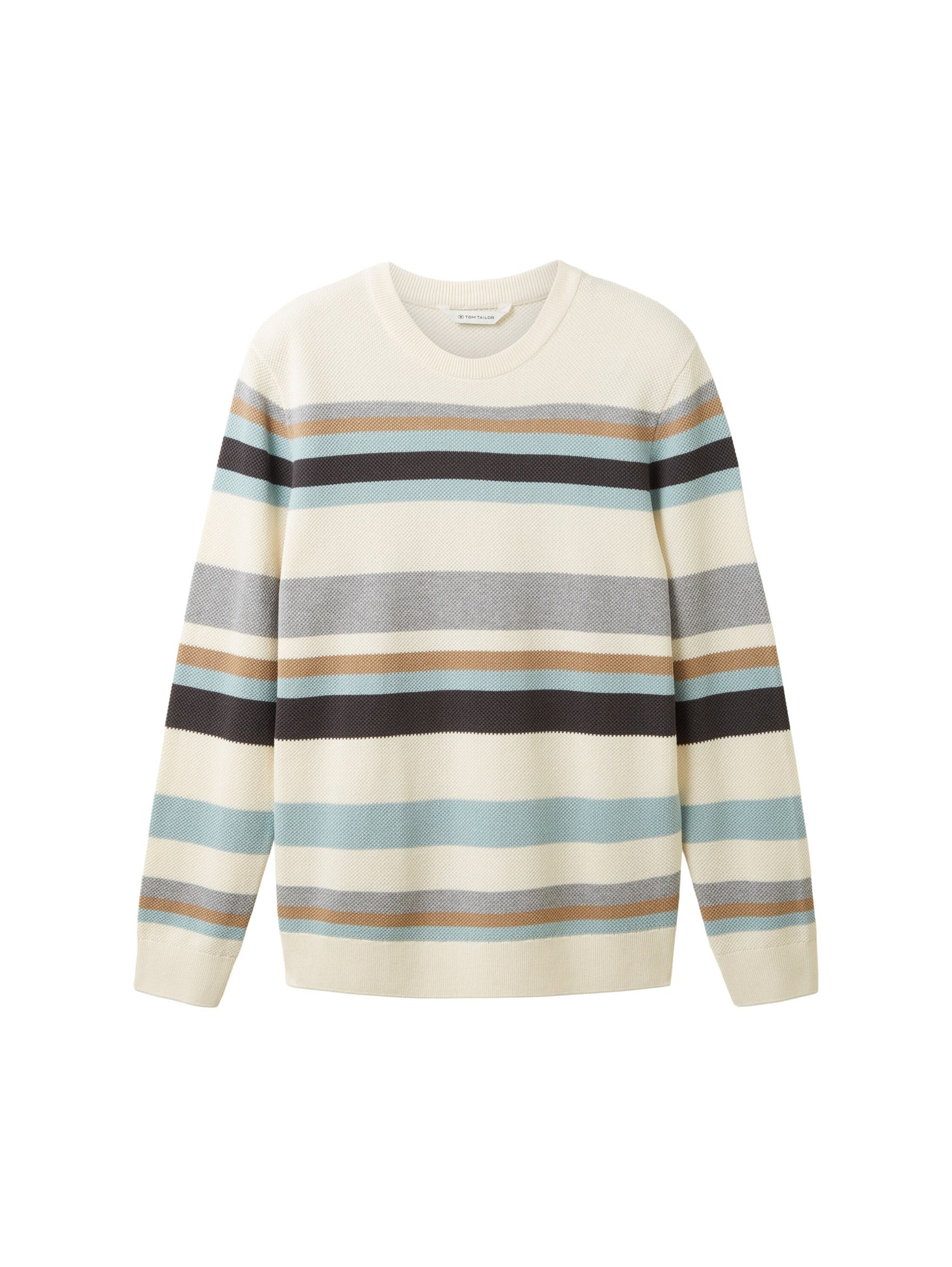 Striped Pullover With Round Neckline_1038200_32760_01