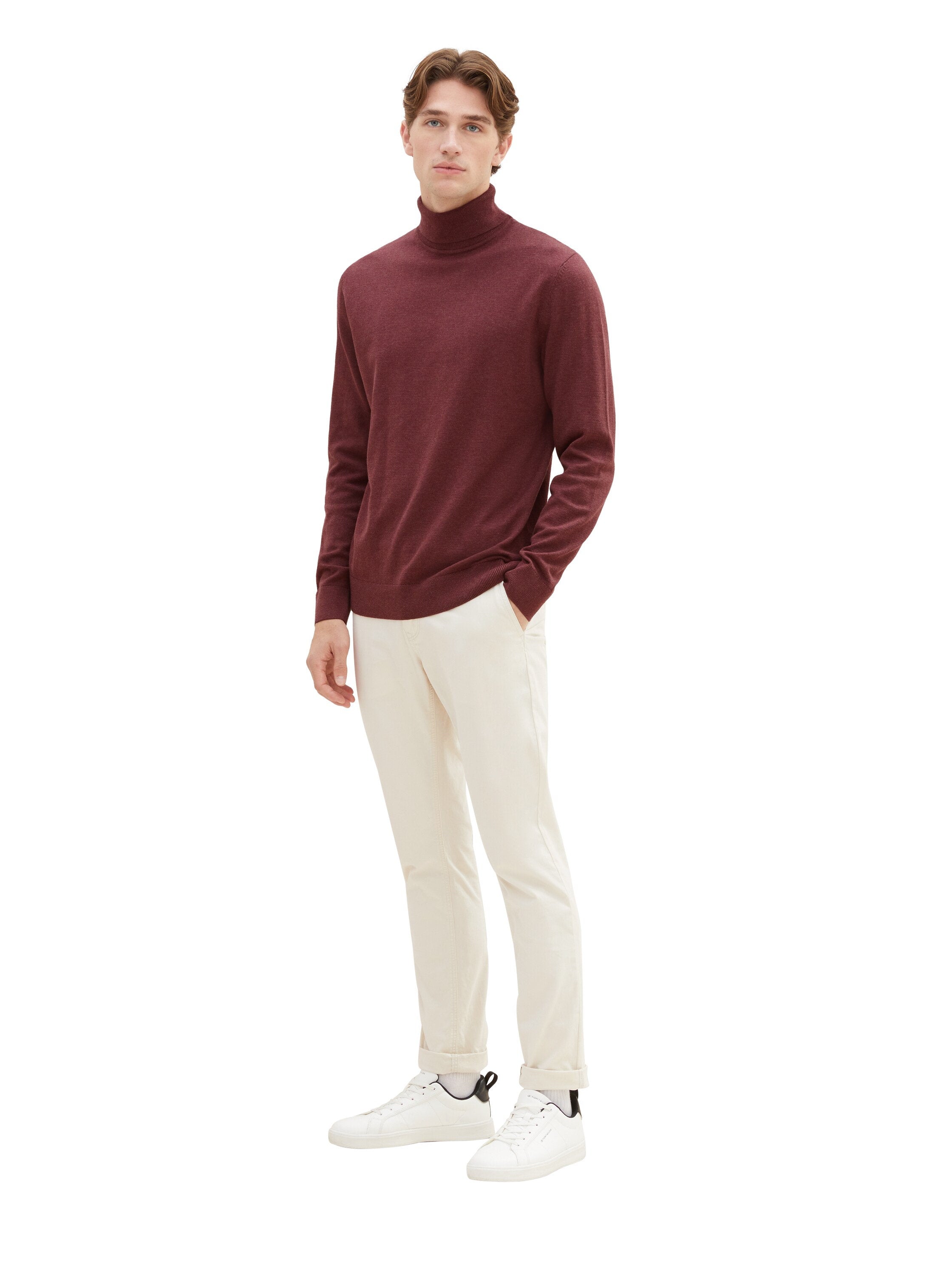 Turtleneck Long Sleeve Pullover_1038202_32620_03