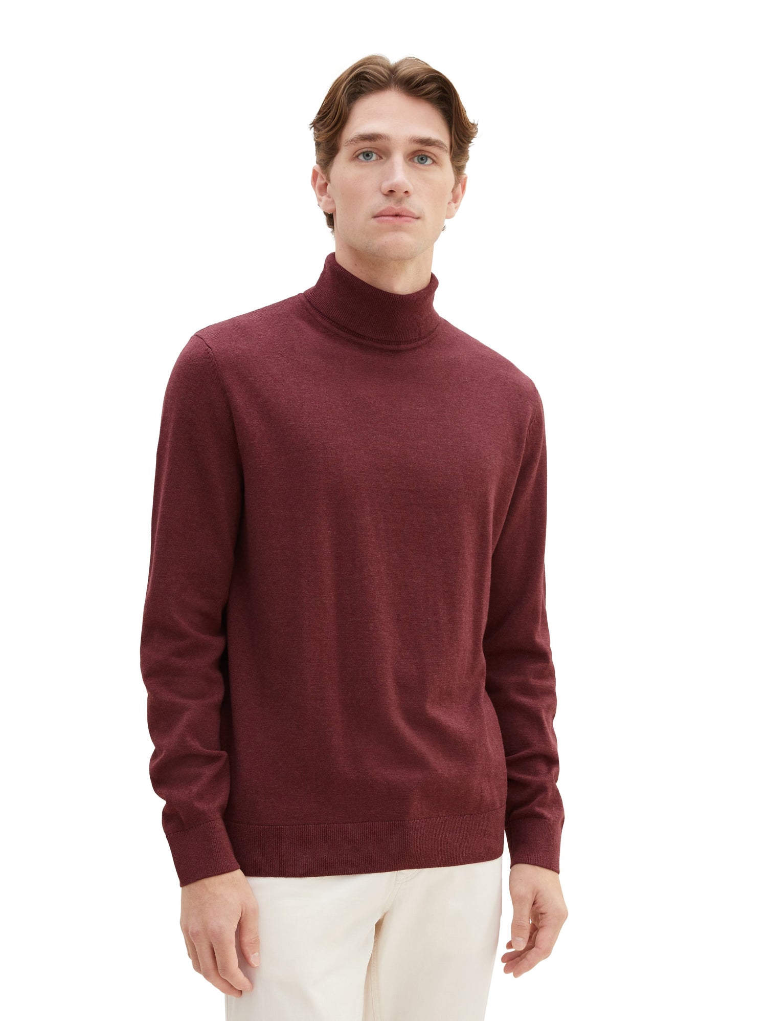 Turtleneck Long Sleeve Pullover_1038202_32620_06