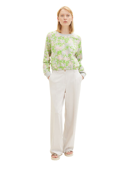 Cropped Sweatshirt With Elastic Hem_1038316_32432_03