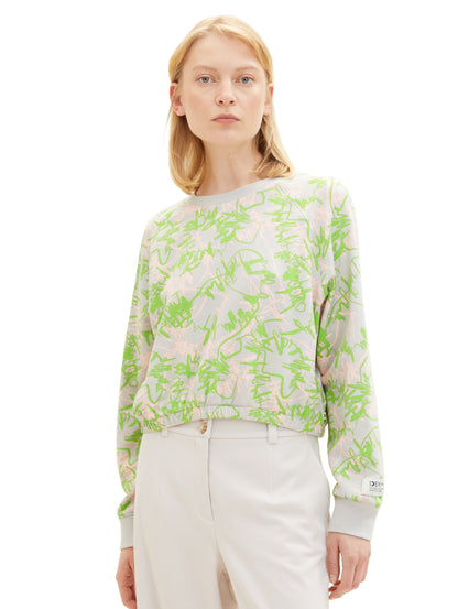 Cropped Sweatshirt With Elastic Hem_1038316_32432_05