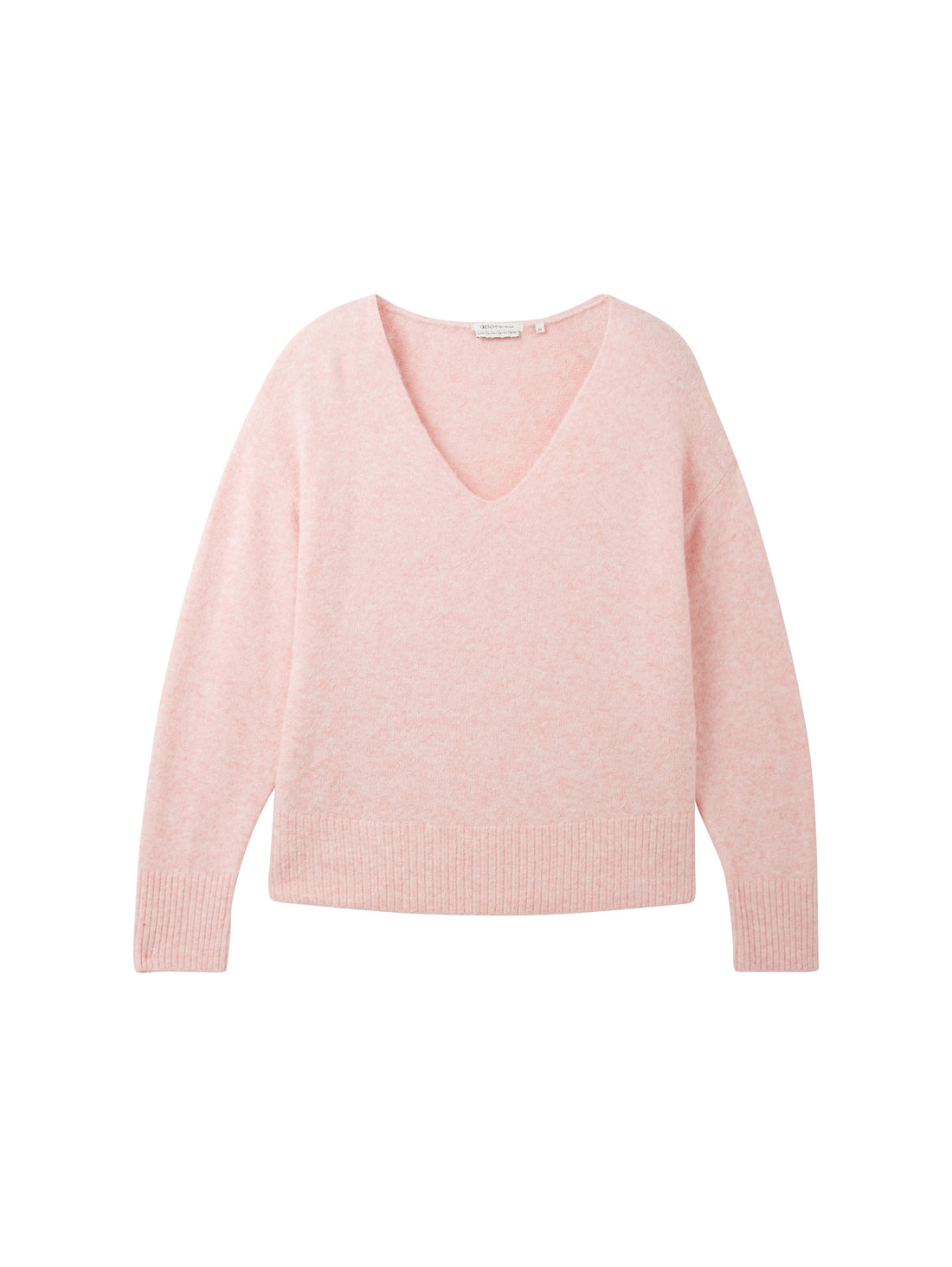 Loose Fit Sweater With Deep V Neck_1038392_32541_01