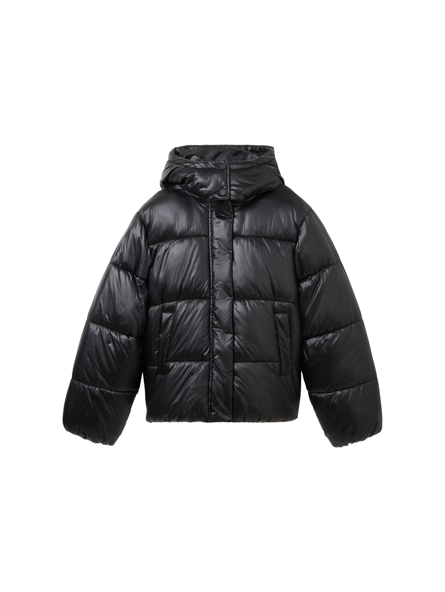 Shiny Puffer Jacket W Hood_1038494_29999_01