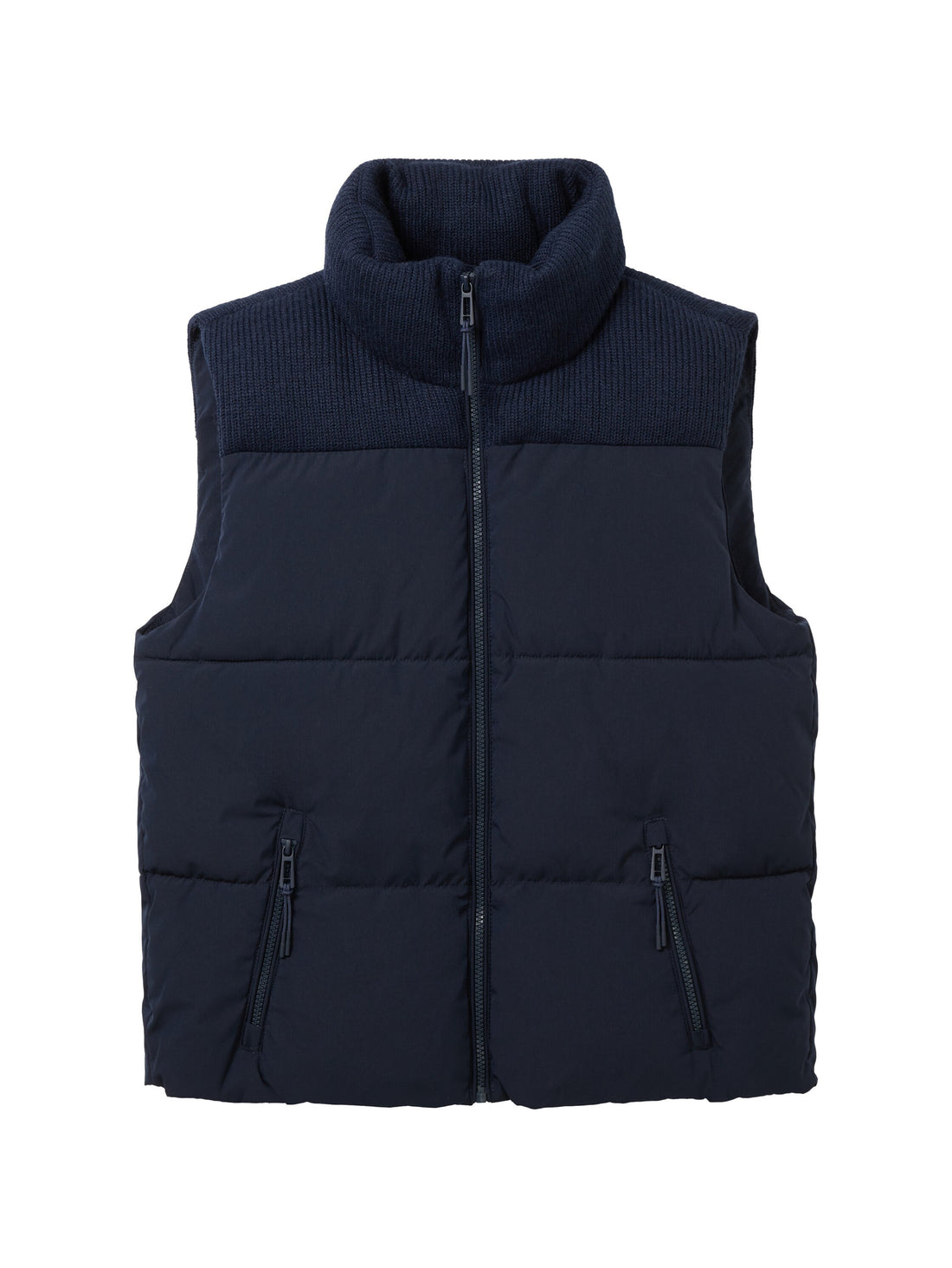 Padded Vest With High Collar_1038676_10668_01