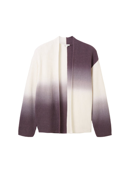 Color Block 3/4 Sleeve Sweater With High Collar_1038695_33799_01