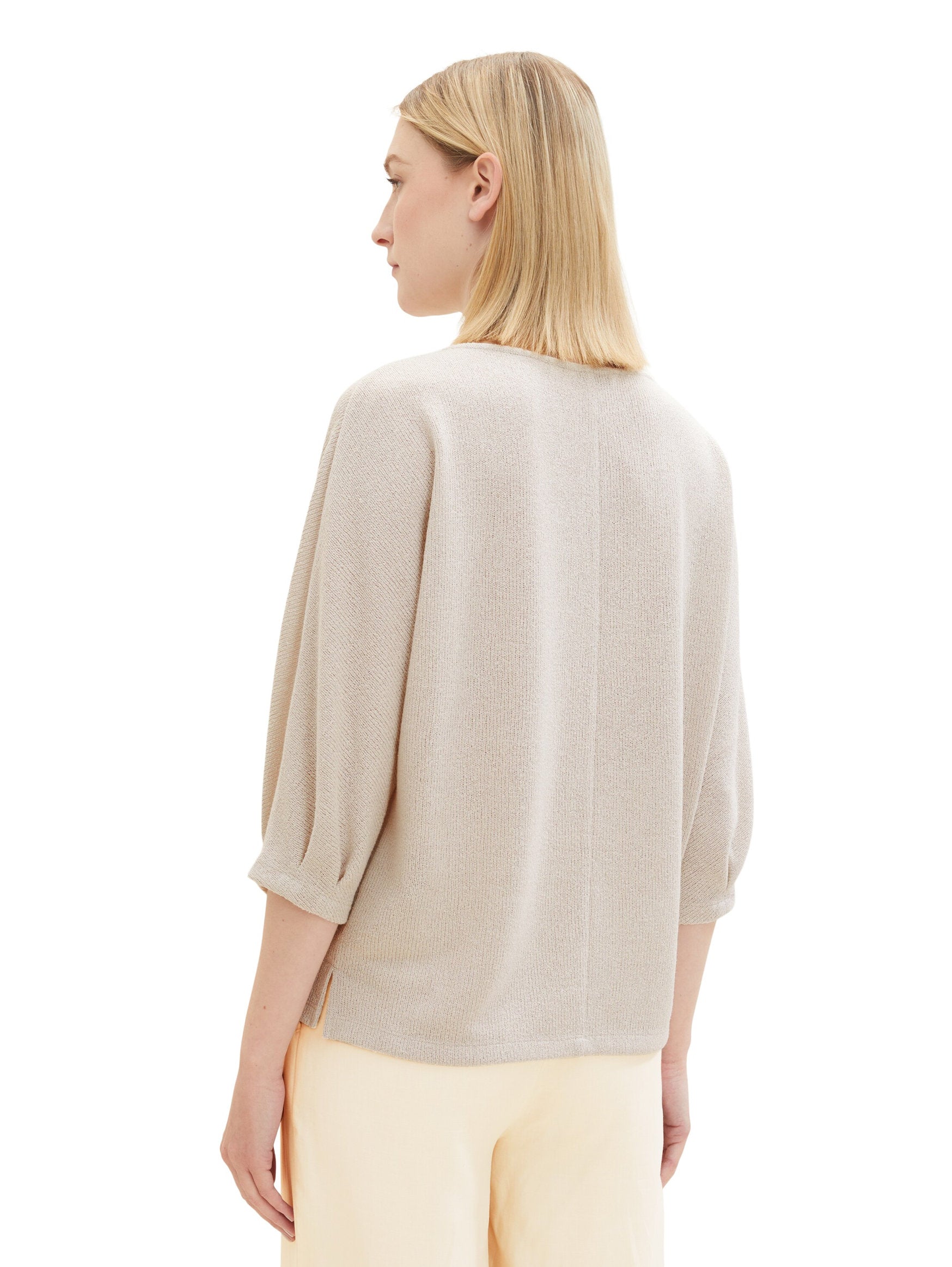 Blouse With 3/4 Sleeve_1038725_16339_04