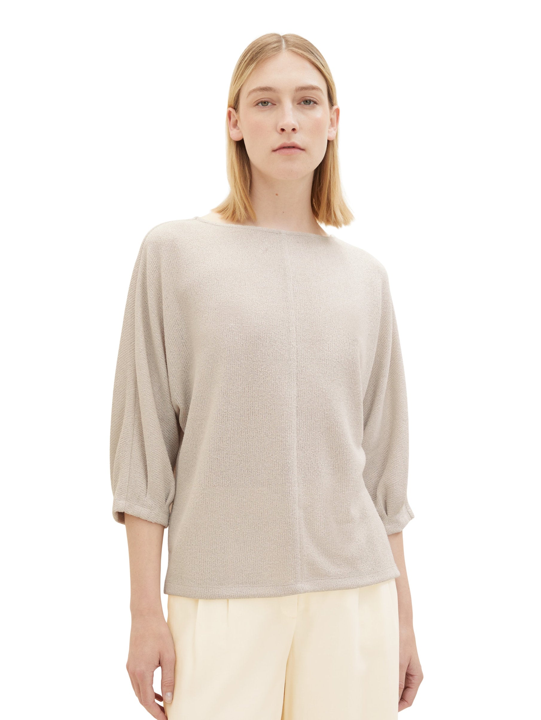 Blouse With 3/4 Sleeve_1038725_16339_05