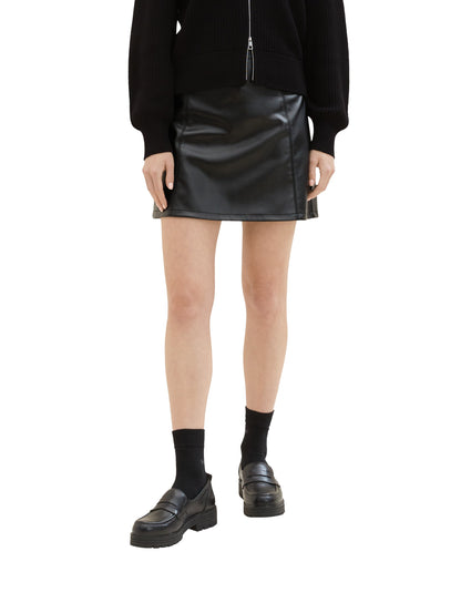 Faux Leather Mini Short Skirt_1038742_14482_02