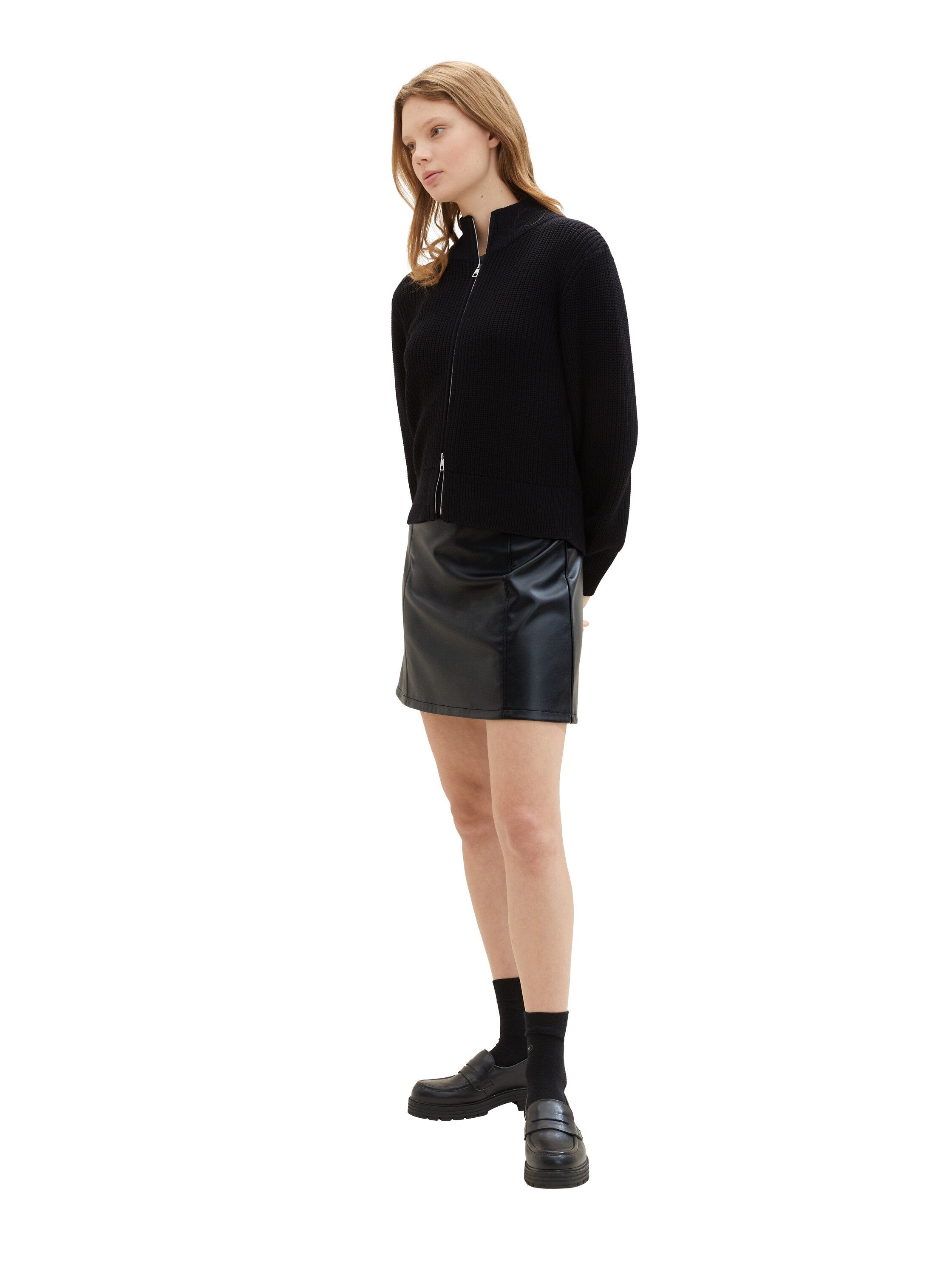 Faux Leather Mini Short Skirt_1038742_14482_04