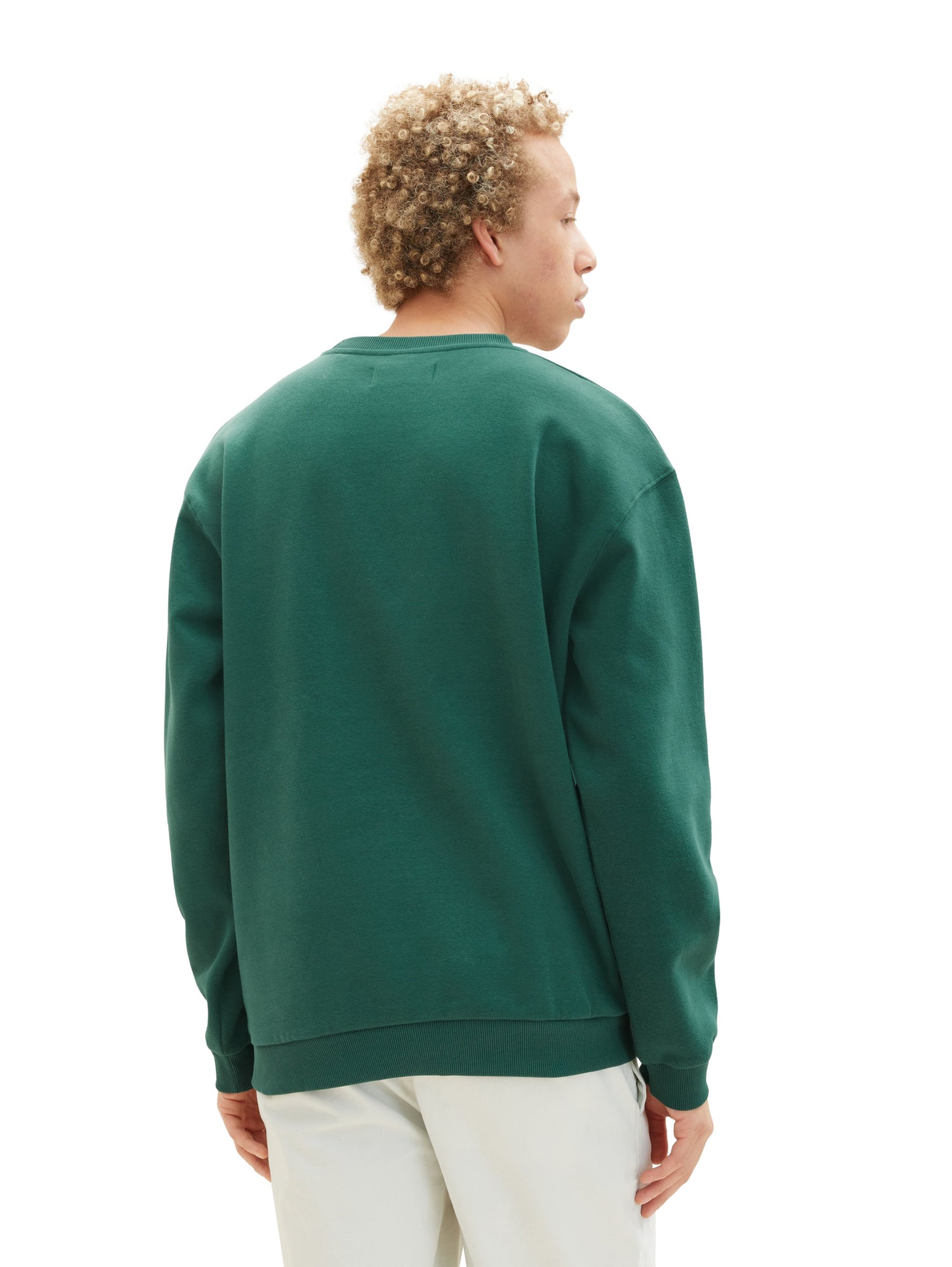 Crew Neck Sweatshirt With Center Logo_1038751_10778_04