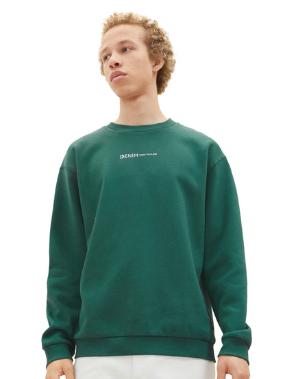 Crew Neck Sweatshirt With Center Logo_1038751_10778_05