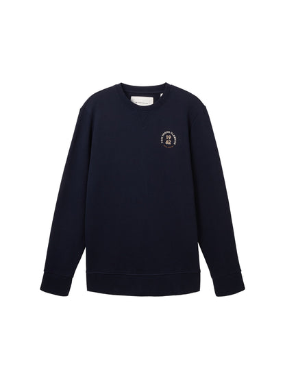 Crew Neck Sweatshirt With Side Logo_1040047_10668_01