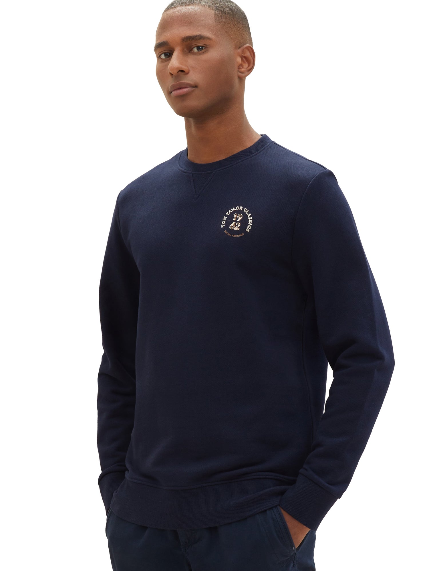 Crew Neck Sweatshirt With Side Logo_1040047_10668_05