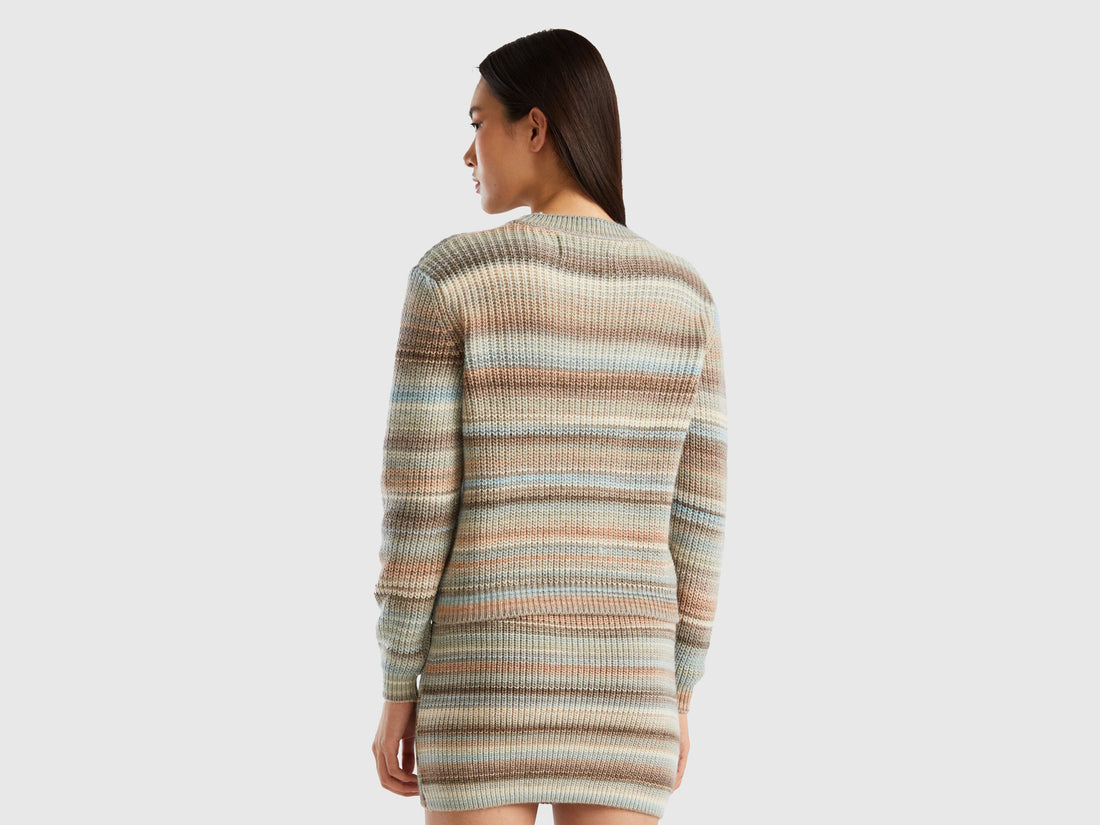 Multicolor Striped Sweater_105CD107O_7P0_02