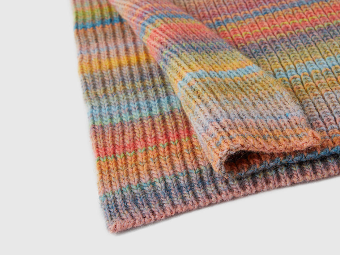 Multicolored Scarf In Wool Blend_105CDU00W_70L_02