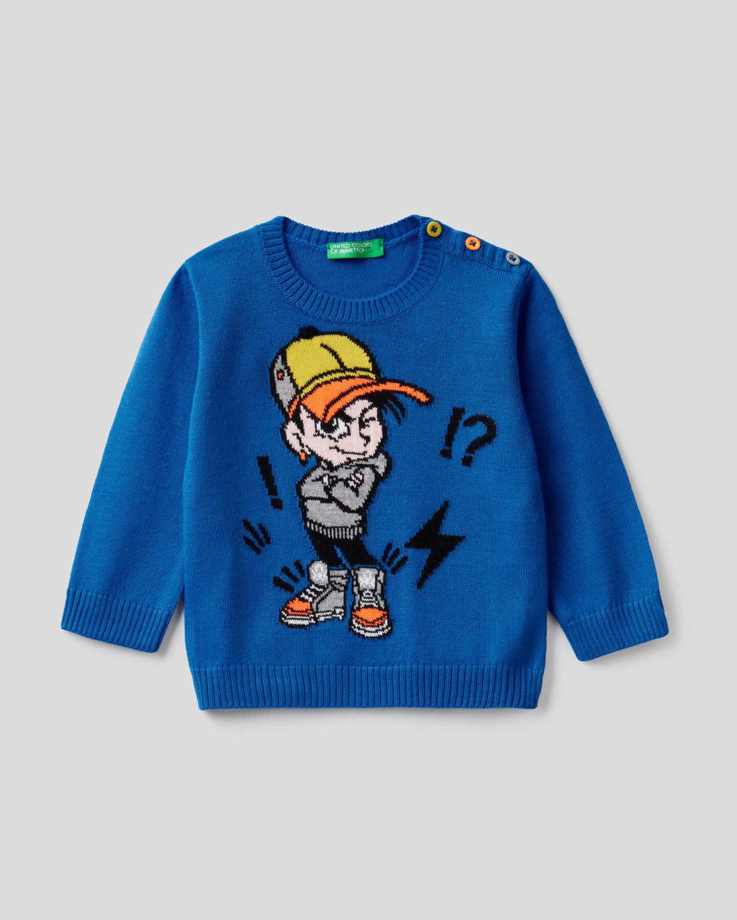 Middle Blue Sweater L/S
