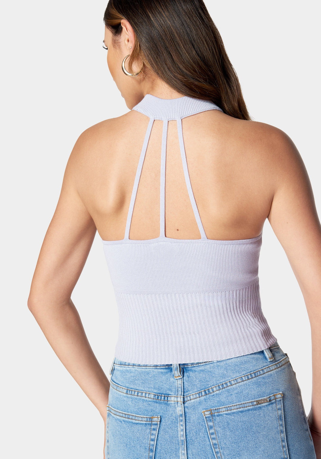 Mock Neck Halter Sweater_107490_Lavender_3