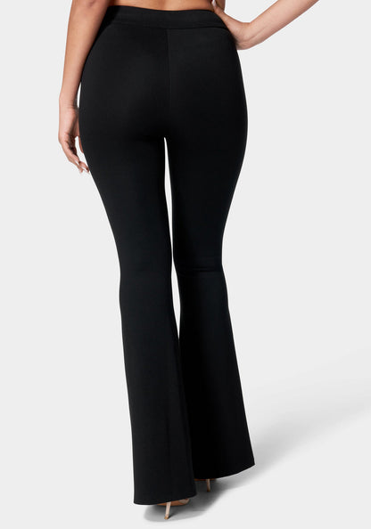 Flared Pull On Knit Pant_107493_Black_3