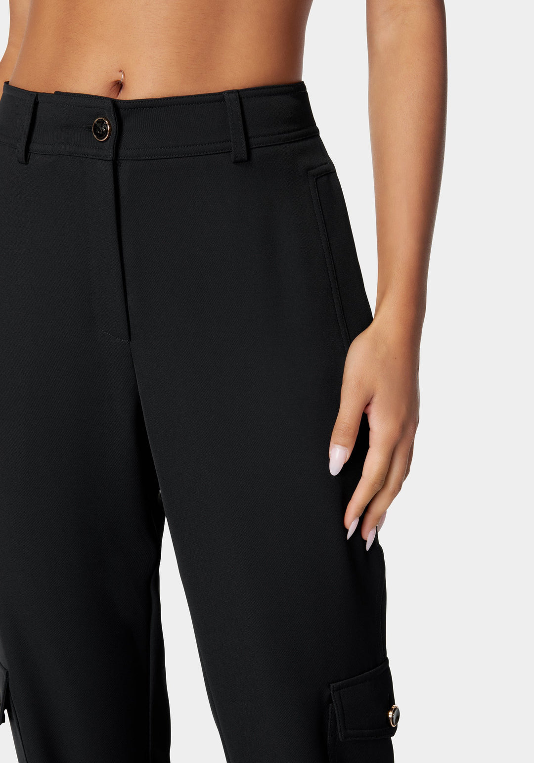 Tailored Cargo Twill Jogger Pant_107498_Black_4
