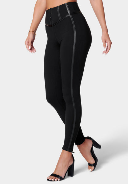 Vegan Leather Trim Pdr Legging_107711_Black_2