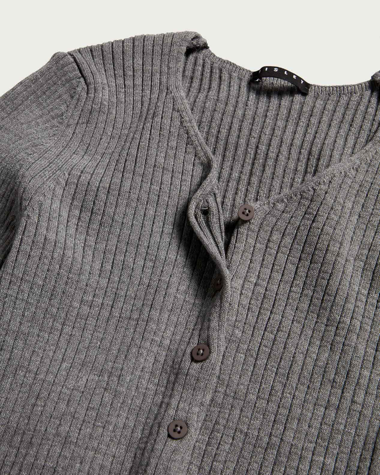 Dark Grey Cardigan L/S Sisley
