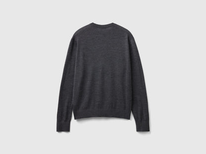 Beige Sweater In Pure Merino Wool_11AHU1056_572_05