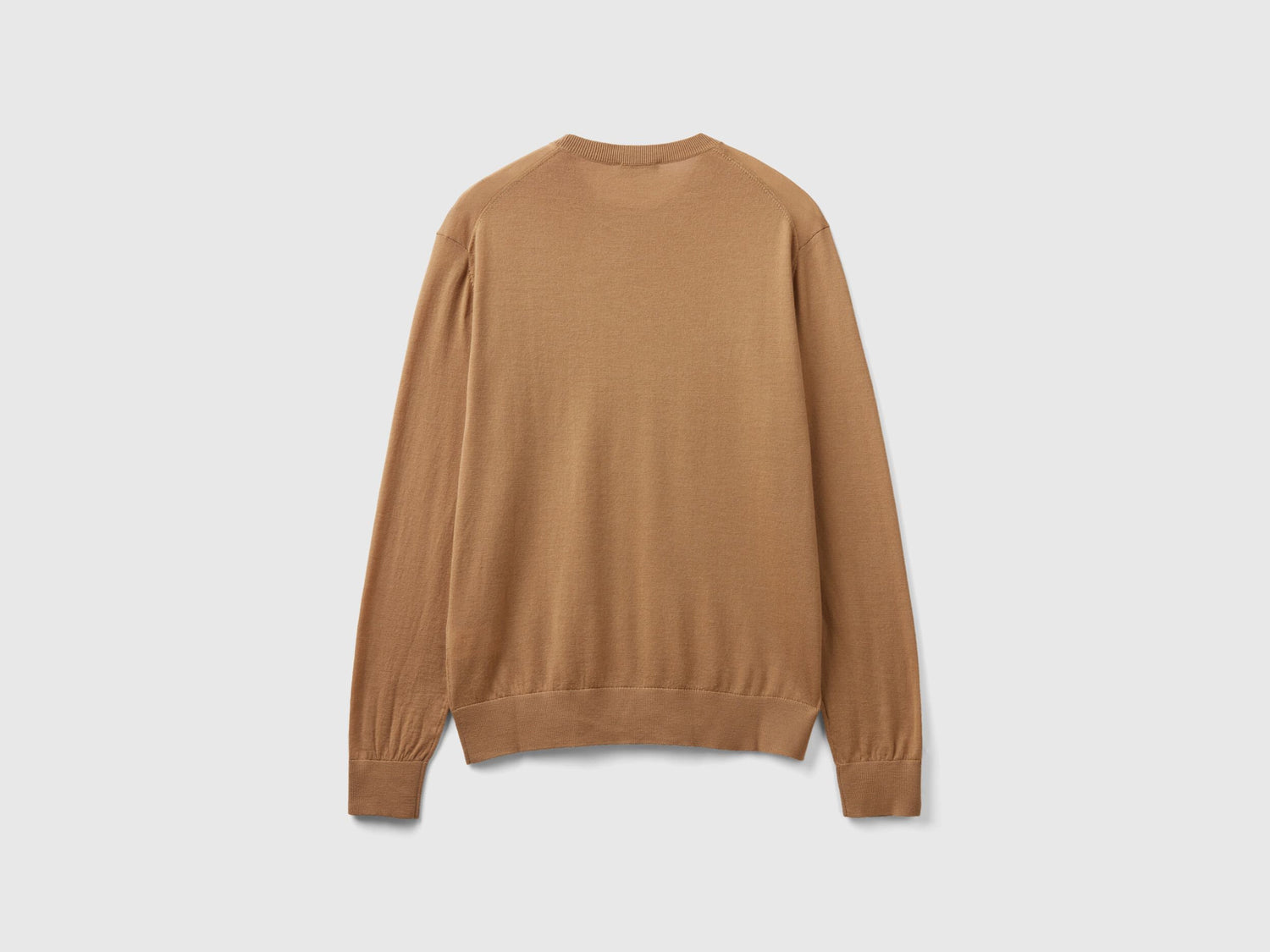 Beige Sweater In Pure Merino Wool_11AHU1056_94A_05