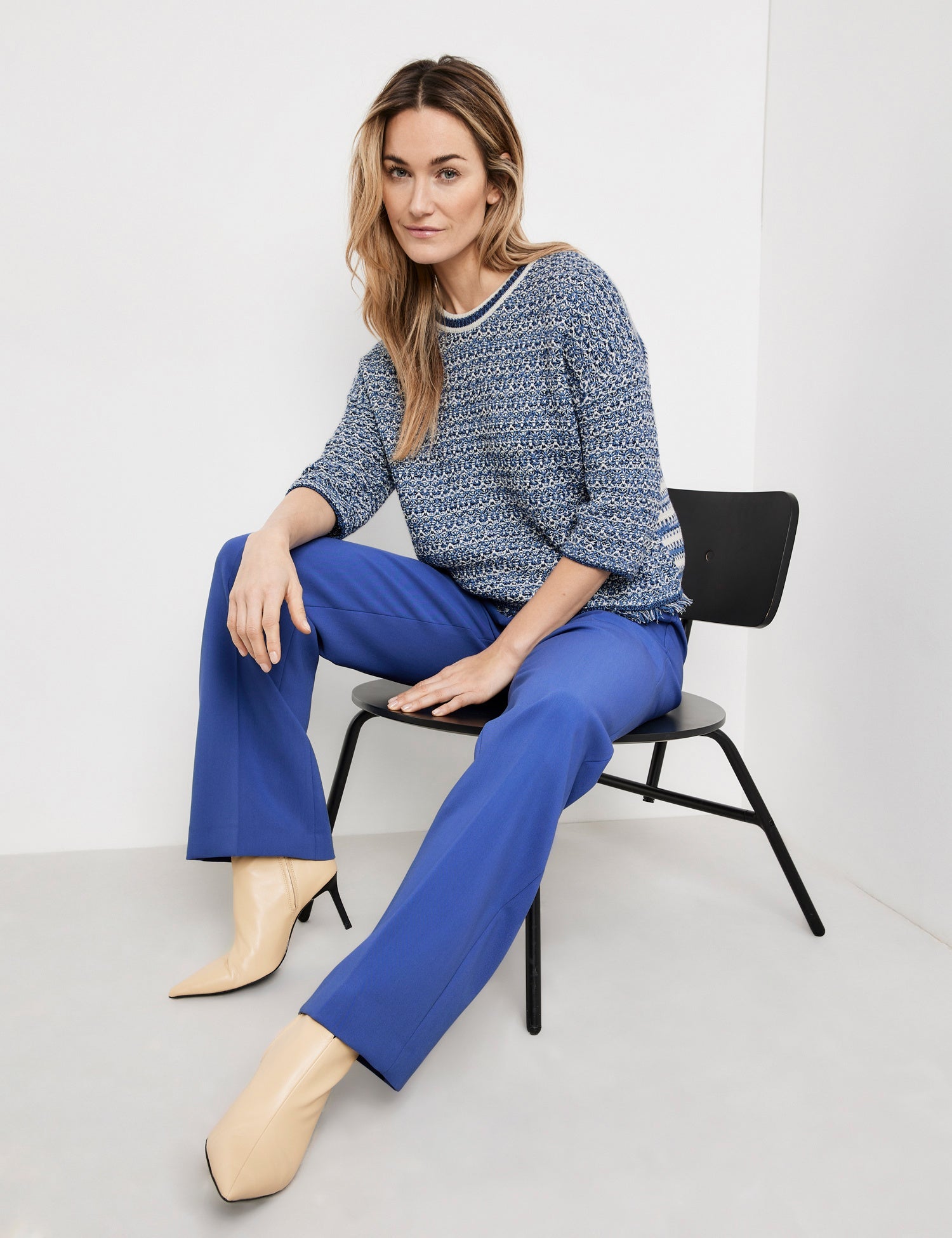Classic Trousers With Pressed Pleats Gerry Weber