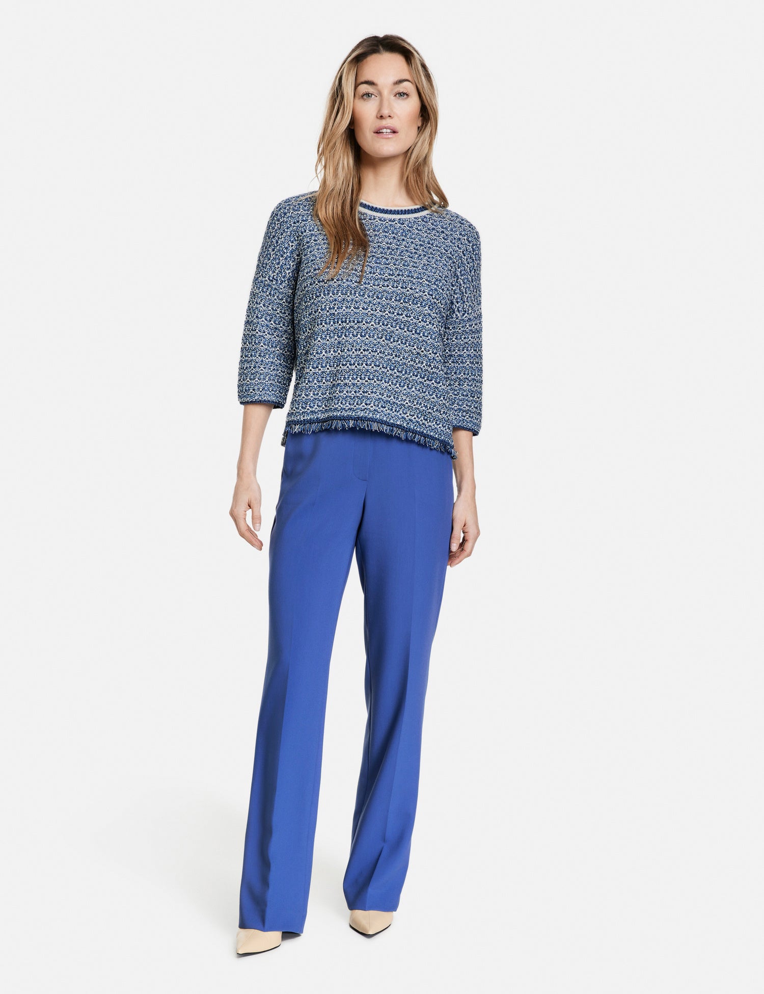Classic Trousers With Pressed Pleats Gerry Weber