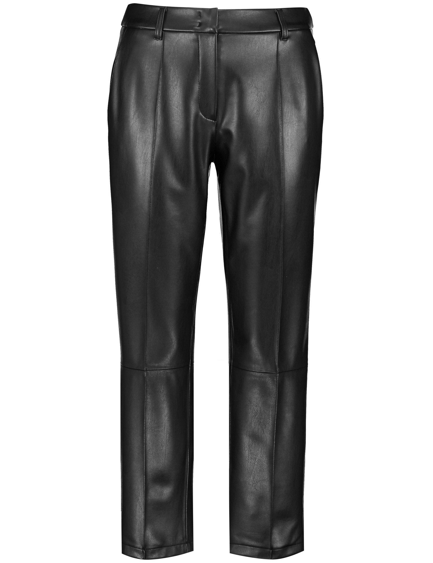 City Style 7/8 Length Faux Leather Trousers_122017-66778_11000_02